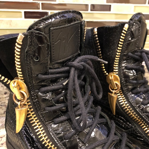 Giuseppe Zanotti Shark Tooth Hi Tops - Picture 3 of 7